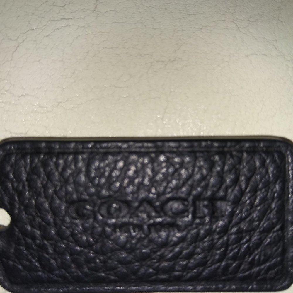 Leather COACH charm